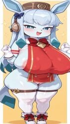 ai_generated cosplay glaceon gold_ship_(umamusume) lola_(slimegirl42) oc original_character pokemon self_upload shortstack slimegirl42 tagme umamusume_pretty_derby