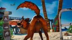 16:9 2026 3d_(artwork) 4k absurd_res anatomically_correct anatomically_correct_genitalia anatomically_correct_vulva animal_genitalia animal_vulva anus aroused ass beach beach_background blender_(artwork) blender_cycles_(artwork) bodily_fluids canid canine canine_genitalia canine_vulva canis detailed_background digital_media_(artwork) domestic_dog female female_feral feral fur genital_fluids genitals hi_res kaerfflow_(modeler) looking_at_viewer mammal outside presenting presenting_anus presenting_hindquarters presenting_vulva raytross seductive solo tail teasing teeth tongue vaginal_fluids vulva watermark widescreen