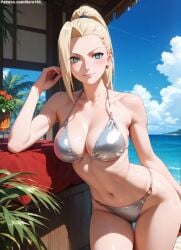 1girls 2d ai_generated areolae big_breasts bikini bikini_bottom bikini_top blonde_female blonde_hair boruto:_naruto_next_generations chest curvy curvy_figure cute cute_face detailed eyelashes eyeshadow female female_only fit fit_female focus hair high_quality ino_yamanaka large_breasts legs light-skinned_female light_skin lips lipstick long_hair makeup mascara naruto naruto_(series) naruto_shippuden nero100 outdoors outside pale-skinned_female pale_skin perky_breasts ponytial posing seductive seductive_look stable_diffusion swimsuit swimwear tagme thighs thin_waist