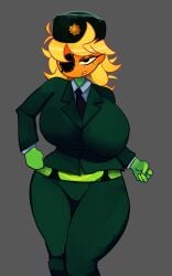 1girls anthro anthrofied ass breasts eyepatch female flora_fauna major_sweetie_(pvz) mckeyes plant plant_humanoid plantie plants_vs._zombies plants_vs_zombies popcap_games sunflower_(pvz)