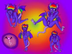 anthro bat birth breeding_kink hi_res intersex male male_birth maleherm mammal murid murine rainbowmonstrrx3 rat ratbat rodent trans_(lore) trans_man_(lore)