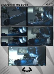 3d_(artwork) angelic_endowment anthro big_muscles big_pecs bodily_fluids body_size_growth clenched_teeth closed_eyes clothing coat comic cum digital_media_(artwork) duo ejaculation eulipotyphlan fangs genital_fluids genitals glowing glowing_eyes hedgehog hi_res hyper hyper_genitalia lab_coat macro male male/male mammal mephiles_the_dark motion_lines mouthless muscular muscular_male open_mouth pecs penis rubbing_penis sega size_transformation sonic_the_hedgehog sonic_the_hedgehog_(series) sonic_the_werehog sonic_unleashed story story_in_description teeth throbbing throbbing_penis tongue tongue_out topwear transformation werecreature wereeulipotyphlan werehog