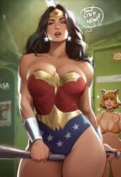 2girls ai_generated amazon avengers big_ass big_breasts big_thighs black_hair breasts bust busty chest crossover curvaceous curvy curvy_figure dark_hair dc dc_comics demigod demigoddess diana_of_themyscira diana_prince digital_media_(artwork) doreen_green encouragement female furry_tail hips hourglass_figure huge_ass huge_breasts huge_thighs justice_league large_ass large_breasts large_thighs legs light-skinned_female light_skin marvel marvel_comics masturbation_encouragement mature mature_female mutate_(marvel) new_avengers phophopho slim_waist squirrel_ears squirrel_girl squirrel_girl_(marvel) squirrel_tail tail themysciran thick thick_hips thick_legs thick_thighs thighs voluptuous waist wide_hips wide_thighs wonder_woman wonder_woman_(series)