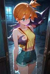 ai ai-created ai_art ai_assisted ai_generated grabbing grabbing_another's_breast grabbing_breasts greymaker haunter kasumi_(pokemon) nintendo one_breast_out pokémon_(species) pokemon pokemon_(anime) pokemon_(creature) pokemon_(species) pokephilia