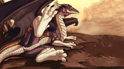 claws cloaca dragon female feral looking_at_viewer pussy scalie solo spread_legs spreading syrinoth tail wings