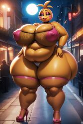 ai_generated animatronic ass bbw belly big_ass big_belly big_breasts breasts five_nights_at_freddy's gigantic_ass gigantic_belly gigantic_breasts huge_ass huge_belly huge_breasts hunkbsaa massive_ass massive_belly massive_breasts nipples prostitute puffy_nipples ssbbw toy_chica_(fnaf)