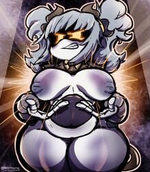 breasts chubby diddlydooter1 j_(murder_drones) murder_drones this_is_ass_bro