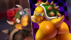 bowser from mario (series) by zombiehk