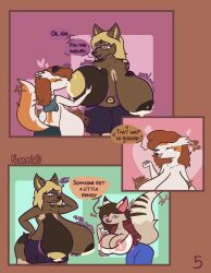 absurd_res african_wild_dog anthro ass bam_(khainethewolf) big_breasts big_butt bodily_fluids breast_expansion breastfeeding breasts bulging_breasts canid canine cleavage cleavage_overflow clothed clothing domestic_cat expansion felid feline felis female fluffy fluffy_tail generation_3_pokemon hi_res holding_breast huge_breasts huge_butt hyper hyper_breasts jazz_(khainethewolf) kaya_(khainethewolf) lactating lactating_through_clothing linoone mammal nintendo nokamiwd pokemon pokemon_(species) shiny_pokemon tail wardrobe_malfunction wet wet_clothing