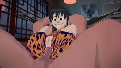 anal anal_sex anus anus_focus bodysuit dark-skinned_male exposed_anus exposed_pussy full_nelson gorillaz latex leather_boots noodle_(gorillaz) noodle_(strobelite) orgasm orgasm_face pussy_focus pussy_lips rough_sex sourozowy spread_legs