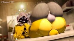 1girls 3d 3d_(artwork) anthro anthro_on_anthro anthro_only anus ass ass_focus asshole balls bear bear_girl bear_tail big_ass big_balls big_butt big_cock black_eyes black_hat blurry_background bowtie cally3d cheeks closed_eyes cock crossover cryptiacurves donut_anus eye_scar eyes_rolling_back fap_nights_at_frenni's female female_focus five_nights_at_freddy's fortnite fridge fur futa_on_female futadom futanari futanari/female golden_freddy_(fnaf) golden_fredina_(cally3d) hat hearts hi_res high_resolution highres hood huge_ass kitchen lines looking_back mating_press motion_blur motion_lines penetration plapping purple_body purple_eyes purple_fur raven_team_leader reaper21cry scar scar_on_face source_filmmaker source_filmmaker_(artwork) tail thick thick_ass thick_thighs vaginal_penetration vaginal_sex voluptuous voluptuous_female white_bowtie white_pupils yellow_body yellow_hair