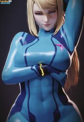 samus aran from metroid by lyraka3d