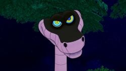 1boy 1girls 3d ass black_hair breasts cleavage coiling confused fat_ass fat_tits huge_breasts hypnosis jungle kaa kaa_eyes koikatsu lipstick loincloth midriff mind_control mrkoiru outdoors pale_skin resisting ruby_rose rwby short_hair snake the_jungle_book tree weak_resistance wide_hips