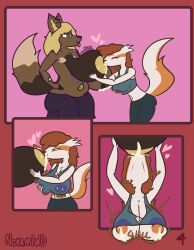 absurd_res african_wild_dog anthro ass big_breasts big_butt bodily_fluids breast_expansion breastfeeding breasts bulging_breasts canid canine clothed clothing expansion female fluffy fluffy_tail generation_3_pokemon hi_res holding_breast huge_breasts huge_butt hyper hyper_breasts jazz_(khainethewolf) kaya_(khainethewolf) lactating lactating_through_clothing linoone mammal nintendo nokamiwd pokemon pokemon_(species) shiny_pokemon tail wardrobe_malfunction wet wet_clothing