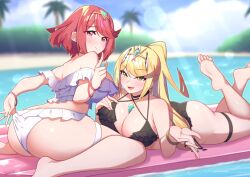 mythra from xenoblade (series) by osora (judithandlilith)