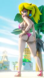 princess peach from mario (series) by virtualblueam2