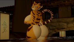3d anthro ass big_ass dreamworks female female_only kung_fu_panda master_tigress nude sfm skulltronprime969 tagme tiger