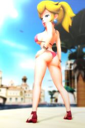 princess peach from mario (series) by virtualblueam2