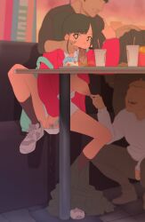 2boys breasts breasts_out cheating cheating_girlfriend dildo dildo_in_mouth drool drooling exhibitionism fellatio female female_masturbation fingering firecracker0147 food girlfriend_(japanese_mcdonald's_commercial) leg_up masturbation middle_finger netorare nipple_piercing nipple_play nipple_slip open_clothes open_mouth oral ponytail public_indecency sex_toy skirt_down spread_legs vaginal_fluids yoru_mac