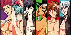 amon_garam chazz_princeton edo_phoenix human jaden_yuki jim_"crocodile"_cook johan_anderson judai_yuuki male male_only multiple_males yu-gi-oh! yu-gi-oh!_gx