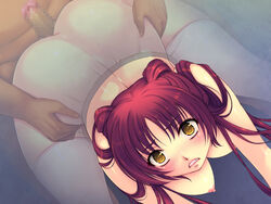 ass blush breasts buttjob censored female glory_hole kousaka_tamaki large_breasts long_hair nipples sex stockings to_heart_(series) to_heart_2 unseen_male_face yellow_eyes yoko_jyusuke zettai_ryouiki