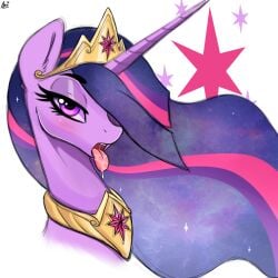 aer0_zer0 bedroom_eyes friendship_is_magic multicolored_hair my_little_pony princess_twilight_sparkle_(mlp) tagme tongue tongue_out