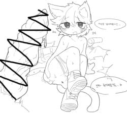 1boy 1futa aellaellae5 anal anthro ass asshole before_sex big_penis black_and_white blush blush_lines cat_ears cat_tail censor_bar censored censored_penis cum dick fur furry furry_ears furry_only furry_tail grabbing grabbing_ass grabbing_own_ass hanul_(aellaellae5) hard_on horny japanese_text larger_male looking_at_another looking_pleasured male male_only monster_cock naked naked_male no_color nude open_mouth penis short_hair shy sitting small_breasts small_penis smile smooth_skin spread_legs spreading squirting straight sweat sweatdrop tagme tight_fit wet wet_body white_background