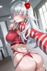 1girls 6_fingers ai_generated ai_hands ass blush breasts emikukis latam_virtual_youtuber long_hair pishugar red_eyes selfie tagme thighs virtual_youtuber vtuber white_hair