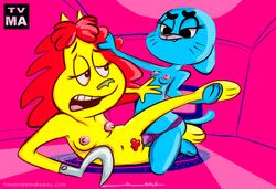 2girls amputee breasts cartoon_network crossover dildo dr._hutchison feline female hook milf mother nickelodeon nicole_watterson nipples no_humans penetration prosthetic_hook pubic_hair red_hair rocko's_modern_life sex_toy strap-on strapon the_amazing_world_of_gumball tvma vaginal_penetration yuri