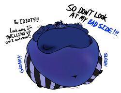 big_breasts blue_skin blueberry_inflation breasts female huge_breasts inflation problemosolve sunken_head sunken_limbs tagme thick_thighs wide_hips