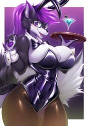 1girls 2020s 2024 2d 2d_(artwork) 2d_artwork 5_fingers animal_ear animal_ear_fluff animal_ears animal_humanoid anthro anthro_female anthro_focus anthro_only anthrofied background big_breasts big_hips big_tail black_body black_fur bow bow_tie bowtie breasts bunny_costume bunny_ear bunny_ears bunnysuit button buttons canid canid_humanoid canine canine_humanoid cleavage cleavage_overflow clothed clothed_female clothes clothing color colored cropped cropped_legs cup curvy curvy_body curvy_female curvy_figure curvy_hips curvy_thighs dog_ears dog_girl ear ears_up eyelashes eyes female female_anthro female_focus female_only fingernails fingers first_person_view fluffy_ears fluffy_tail fur furry furry_breasts furry_ears furry_female furry_only furry_tail gift_art glasses hair half-dressed half_naked hips holding holding_object hourglass_figure husky legwear long_ears long_hair long_hair_female long_tail mammal mammal_humanoid mleonheart mouth multicolored_body multicolored_fur nail nails neck no_bra no_dialogue no_humans no_panties no_text non-human nude nude_female oc open_eyes open_mouth original_character pantyhose partially_clothed partially_clothed_female partially_nude plate point_of_view ponytail pov pov_eye_contact purple_background purple_eyes purple_hair revealing_clothes revealing_clothing revealing_outfit shiny_breasts shiny_clothes side_boob sideboob simple_background snout solo solo_focus stocking tail teeth teeth_showing teeth_visible thick_thighs thighs tight_clothes tight_clothing tight_dress tight_fit tongue two_tone_body two_tone_fur voluptuous voluptuous_female waitress wide_eyed wide_hips wristwear