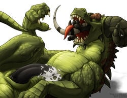 2010 anthro crux cum dragon erection feral green horn paws penis size_difference slate vaalkk vore