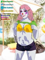 2d clown clown_girl danbreiner female full_color no_penetration no_sex pink_hair pixi_payasita solo solo_female