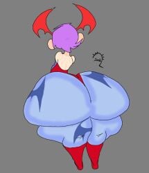 1girls 2024 alternate_version ass ass_bigger_than_body ass_bigger_than_head ass_bigger_than_torso ass_body big_ass big_butt boots bottom_heavy bubble_butt caked_up capcom darkstalkers demon demon_girl fat_ass female female_only gigantic_ass head_wings hips hips_wider_than_shoulders huge_ass hyper_ass large_ass lilith_aensland massive_ass monster_ass rear_view safres_0 solo succubus thick_thighs thighs wide_hips wingless