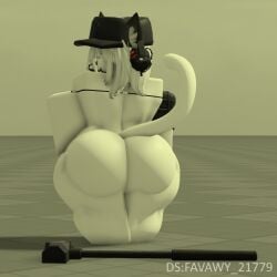 1boy 1femboy 3d ass baseplate big_ass discord_tag favawy_21779 feline femboy_only furry male_only roblox robloxian self_upload sledgehammer tagme thick_thighs thighs