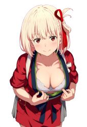 ai_generated ai_lightmakosub ai_lughtmako attention bikini breasts girl looking_at_viewer looking_pleasured lycoris_recoil nishikigi_chisato provocative tits_out