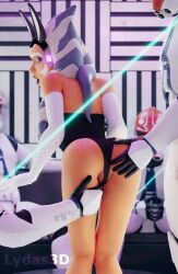 1girls 3d 3d_(artwork) 4boys ahsoka_tano alien alien_girl alien_humanoid armor armwear ass ass_grab athletic athletic_female bending_forward bending_over blender blue_eyes breasts bunny_costume bunny_ears bunny_girl bunnysuit clone_trooper clone_wars clothing costume face_markings facial_markings female female_focus hand_on_ass hand_on_butt handwear helmet highres leaning leaning_forward lekku lekku_(anatomy) lucasfilm lydaz male male/female orange_body orange_skin presenting presenting_ass pussy pussy_lips pussy_peek star_wars surprised surprised_expression the_clone_wars:_season_seven togruta vagina watermark