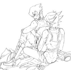 human jack_atlas male male_only multiple_males yaoi yu-gi-oh! yu-gi-oh!_5d's yusei_fudo