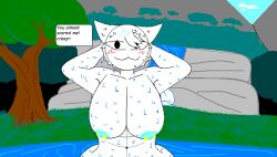 anthro anthro_female anthro_focus anthro_only big_abs big_areola big_ass big_breasts big_butt big_nipples big_thighs bxfxplays(artist) felid felid_humanoid feline feline_humanoid female female_focus female_only furry furry_ears furry_female furry_focus furry_only hidden_pussy lake large_ass large_breasts large_butt large_thighs naked naked_female nude nude_anthro nude_female pierced_nipples pngtuber pyxlwhip simple_background skinny_dipping solo_focus standing swimming tail tail_tuft taller_female taller_girl text upper_body voluptuous water water_drop wet wet_body wet_skin white_body white_fur wide_hips youtuber