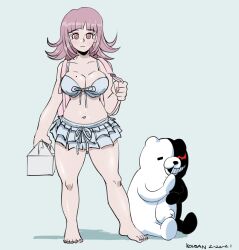 bag bikini box cleavage danganronpa danganronpa_2:_goodbye_despair kolsan midriff monokuma nanami_chiaki