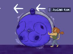 big_breasts blueberry_inflation breasts furry huge_breasts inflation nipples round_cloud sunken_head sunken_limbs tagme thick_thighs wide_hips