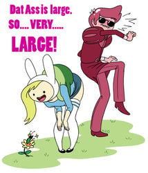 adventure_time ass backpack bag dat_ass female fionna_the_human_girl human male/female meme prince_gumball straight thighhighs