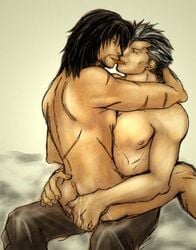 auron_(final_fantasy) final_fantasy final_fantasy_x gay jecht_(final_fantasy) male male_only tagme yaoi