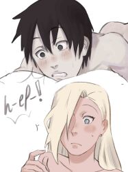 1boy 1boy1girl 1girls absurd_res ass ass_focus ass_grab ball_lick black_eyes black_hair blonde_hair blue_eyes blush boruto:_naruto_next_generations breasts closed_eyes comic completely_naked completely_nude completely_nude_female completely_nude_male couple dialogue dominant_female ear_piercing earrings english_text female femdom hair_over_one_eye hi_res high_resolution highres ino_yamanaka jewelry licking licking_balls light-skinned_female light-skinned_male light_skin lips lipstick makeup male male/female monday_mint nail_polish naked naruto naruto:_the_last naruto_(series) naruto_shippuden nude nude_female nude_male on_front on_stomach painted_nails pale-skinned_female pale-skinned_male pale_skin pink_lips pink_lipstick pink_nail_polish pink_nails romantic romantic_ambiance romantic_couple sai saliva saliva_drip saliva_on_tongue saliva_trail sex shounen_jump speech_bubble story straight submissive_male sweat sweatdrop sweating text tongue tongue_out very_high_resolution white_background yamanaka_ino