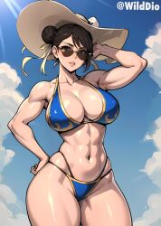 1girls abs ai_generated ass big_ass big_breasts bikini breasts capcom chun-li female female_only large_breasts light_skin muscles muscular muscular_arms muscular_female solo solo_female street_fighter street_fighter_6 street_fighter_alpha street_fighter_alpha_2 street_fighter_alpha_3 street_fighter_iii street_fighter_iii:_3rd_strike street_fighter_iii_(series) street_fighter_iv street_fighter_iv_(series) street_fighter_v swimsuit thick_thighs wilddio