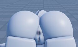 1girls 3d 3d_(artwork) anus ass big_ass brunetterr34 completely_nude completely_nude_female dummy_(roblox) female female_only naked naked_female nude nude_female pussy rear_view roblox robloxian solo solo_female