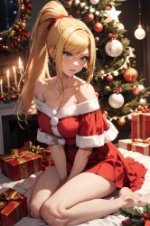 samus aran from christmas by ww132