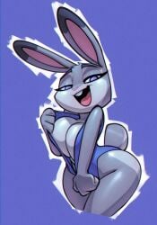 1girls 2023 anthro big_breasts big_butt bigdad breasts bunny_ears bunny_girl cleavage disney female female_focus female_only grey_fur huge_breasts judy_hopps lagomorph shortstack solo swimsuit thick_thighs thighs zootopia