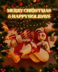 chica (fnaf) from christmas by heretic3d