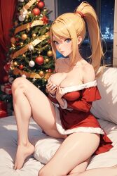 samus aran from christmas by ww132